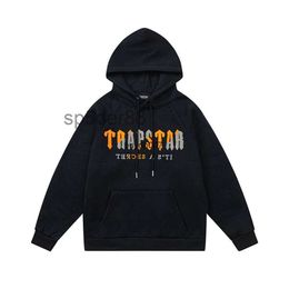 1fa0 Men and Women Hoodie Sweatshirt Autumn/winter New Trapstar Yellow Black Towel Embroidered Plush Sweater UL9S UL9S