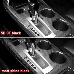 Car Interior Sticker Gear Box Protective Film For Nissan Teana J32 2013-2018 Car window Panel Sticker Carbon Fiber Black