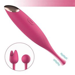 Adult supplies charging point damp high frequency honey bean vibration massage masturbation stick 231129