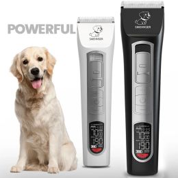 Trimmers Professional Dog Clipper High Power Dog Hair Cutter Low Noise Pet Trimmer Grooming Clippers with Guard Combs for Animals