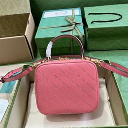 10A Mirror Quality Designer Blondie Handle 17cm Crossbody Genuine Leather Shoulder Bag Lady Handbag with Box N20