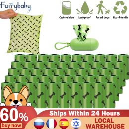 Carrier Furrybaby Poop Bags Pet Cleaning Accessories Biodegradable EcoFriendly Dog Trash Bag Dispenser Outdoor Degradable Dog Poop Bags