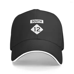 Ball Caps South Highway 12 Sign Baseball Cap Rugby Wild Hat For Men Women's