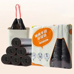 Kitchen garbage bags home thickened in large portable drawstring wholesale disposable plastic 240125