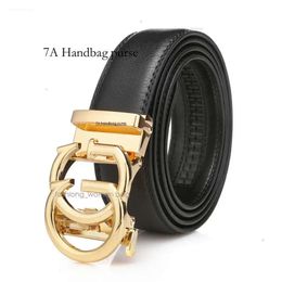 Famous Bag Fashion Men Belts designer man 3.5CM width Leather Men belts Bronze Buckle Ratchet Waistband Belt with box famous men women gold Buckles Belts