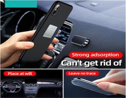 Creative Universal Mini Magnetic Car Phone Holder Stand Metal Magnet Mobile Phone Cell GPS Stand Car Mount Dashboad Wall DHL3270333