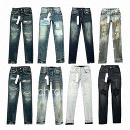 Designer Jeans Men Women Pants Ksubi High Street Retro Paint Spot Slim Feet Micro Elastic Hip-hop Zipper Hole p Y6s7# 6BYP