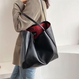 Designer- Women Leather Handbags Large Shoulder Bags Female Black Tote Bags Handbags Bolsa Feminina Bolsos Mujer272U