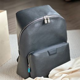 2024 New Luxury Designer Mens Backpack Fashion Retro Handbag Genuine Leather Large Capacity School Bag
