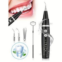 Ultrasonic Tooth Whitening Kit - 5 Modes, Tartar & Calculus Remover, Dental Scaler, Teeth Cleaner - Achieve a Brighter Smile