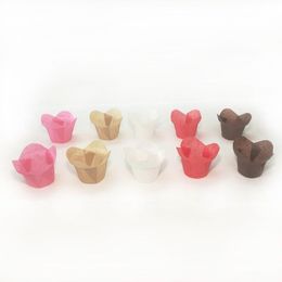 Baking Cupcake liners cases Lotus shaped muffin wrappers Moulds stand oil release paper sleeves 5cm pastry tools Birthday Party Dec2475