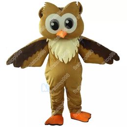 Big Brown Owl Mascot Cartoon Anime theme character Unisex Adults Size Advertising Props Christmas Party Outdoor Outfit Suit