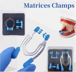 Dental Matrix Sectional Contoured Matrices Clamps Wedges Metal Spring Clip Dental Lab Instrument