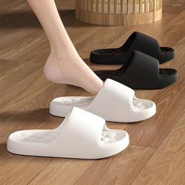 Slippers Summer Women Thick Sole Beach Slides Bathroom Anti-Slip Soft Sandals Fashion Ladies Cloud Shoes