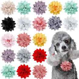 Dog Apparel 50PCS Flower Collar For Dogs Bowties Removable Small Cat Bow Tie Accessores Pets Grooming Accessories