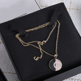 Circular Design Necklace Pendant Charm Chain Necklaces Fashion Neckalce For Woman Couple Necklace Wedding Gift Jewellery