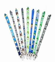 Cell Phone Straps Charms 600pcs cartoon Totoro mobile lanyard fashion keys Straps exquisite neck rope card Badge Holder Wholesal6192340