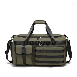 Outdoor Bags Travel Fitness Bag Sport Multifunction Tactical Backpack Shoes Pocket Luggage Storage Handbag Climbing Camping Y62A