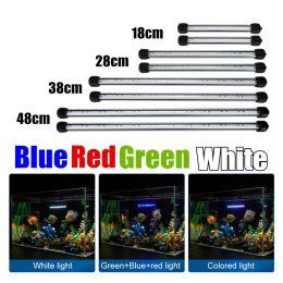 Lighting 8.5W 56 Leds Aquarium Led Light Fish Tank Lights Lamp Underwater Subnersed Blue Green Red White Coloured Timer Dimmer Brightness