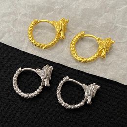 Hoop Earrings Fashion Creative Animal Dragon For Women Gothic Unisex Piercing Rock Jewelry Ear Buckles