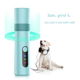 Supplies Professional Pet Nail Grinder 8W 800mAh For Dog Nail Clippers Painless USB Electric Quiet Cat Paws Nail Cutter Grooming Trimmer