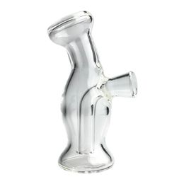 3.2 inch Glass Blunt Bong Bubbler Thick Pyrex Colourful Martian Glass Smoking Water Pipes for Tobacco Dry Herb Hand Bong Water Smoking Pipe Glass Bowls