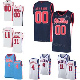 University Basketball 11 Matthew Murrell Jersey Ole Miss Rebels College 5 Jaylen Murray 2 TJ Caldwell 4 Jaemyn Brakefield 25 Rashaud Marshall 7 Allen Flanigan