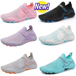 new Sandals Water Shoes Summer Swimming orange green blue pink black purple Outdoor Men Women Slippers Quick Dry Aqua Flats Yoga Sock Eur 36-45