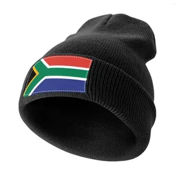Berets South African Flag Knitted Cap Rugby Golf Wear Hats For Men Women's