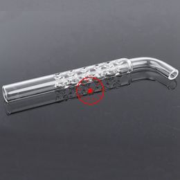 New Style Transparent Glass Pipes Tube Multiple Filtering Roll Portable Bong Herb Tobacco Preroll Smoking Cigarette Holder Handpipe Philtre Mouthpiece Tips DHL