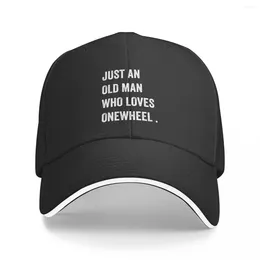 Ball Caps Just An Old Man Who Loves Oheel Baseball Cap Luxury Hats Bobble Hat Hiking Men'S Women'S