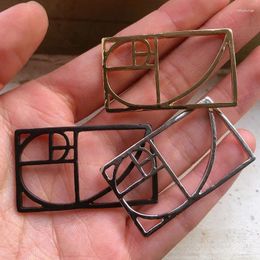 Charms 5pcs Miniature Hollow Golden Ratio Viewer Alloy DIY Glue Frame Earring Necklace Pendant Jewelry Make