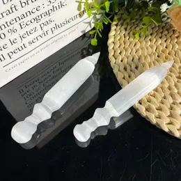 Gift Natural Gesso Spiral Massage Stick Crystal Home Decoration Stones And Minerals Healing Crystals High Quality