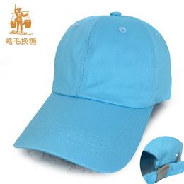 Blank Light Board Baseball Cap Soft Top Unlined Casual Hat Foreign Trade European and American Simple Pure Cotton Peaked Cap Men Print and E