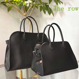 Leather Shoulder Bags The-row Tote Bag Margaux15 Womens Messenger CrossBody Bags One Shoulder Designer Bag Men Clutch Handbag Weekend Shopper Bag