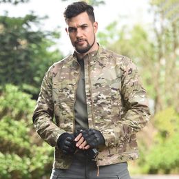 Hunting Jackets Army Military Jacket Tactical Combat Tops Multicam Coats Men Clothing Windproof Ripstop Paintball Hiking Clothes