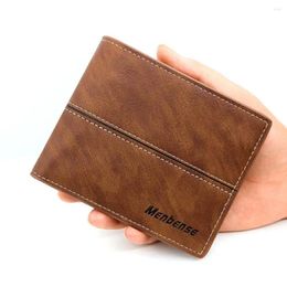Wallets Ultrathin 3 Fold Purse Fashion Soft Multi-position Men's Short Wallet Wear-resistant Contracted Male Leather Daily Use