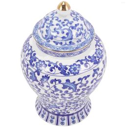 Storage Bottles Jar Blue And White Porcelain Ceramic Vase Canister Ceramics Multi-Function