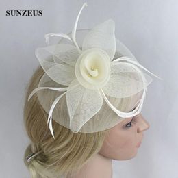 Beautiful Ladies Vintage Flower Hair Fascinators Prom Headpieces Headdress Bride 2017 Wedding Hats Accessories Whole Ship275B