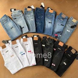 Designer Mens Jeans Make Old Washed Straight Trousers Letter Prints for Women Men Casual Long Pant Style T3fb# AWHW