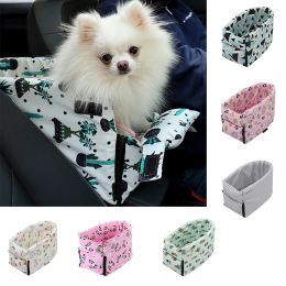 Mats New Central Control Dog Car Bed Portable Pet Dog Car Seat Safety Travel Dog Carriers Car Armrest Box Kennel For Small Dog Cat