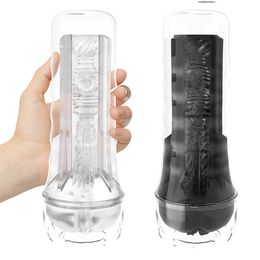 Masturbation Cup Male Masturbators Men Vagina Real Pussy Penis Endurance Exercise Vacuum Pocket Cup Sex Toys For Adult 18 240125