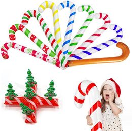 90cm Inflatable Christmas Candy Cane Stick Balloons Outdoor Candy Canes Decor for Xmas Decoration Supplies 2024