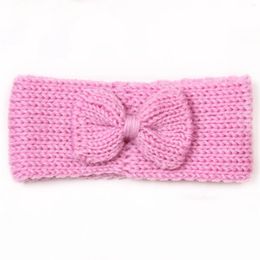 Hair Accessories Toddler Infant Baby Boys Girls Knitted Solid Bow Hairband Headwear Headband