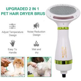 Supplies Pet Hair Dryer Brush 2In1 Dog Dryers and Combs Brush Cat Grooming Puppy Fur Blower Drying Machine Adjust Temperature Low Noise