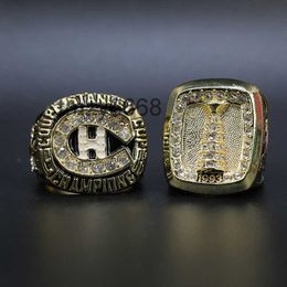 2pcs 1986 1993 Montreal Canadiens Championship Ring Souvenir Fan Men Gift262y CV1W