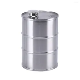 Hip Flasks 750ml Whiskey Bottle Stainless Steel Mini Flask Sake Cup Cylindrical Portable For Travel Outdoor Camping Mens Gift