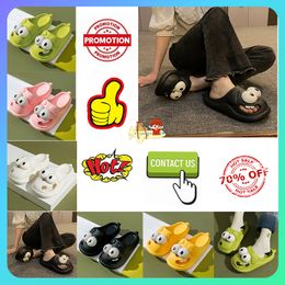 Designer Casual Platform Big eyed cute slippers Men Woman slip wear-resistant Light weight breathable Low cut soft soles sandals Flat Beach Slipper