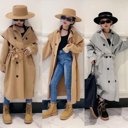 Down Coat Wool For Girl 10 12 14 Years Teenager Fall Winter Long Trench Fashion Kids Parkas