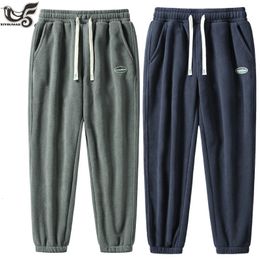 Plus Size S~8XL Casual Pants Women Men Fitness Sportswear Tracksuit Polar Fleece Sweatpants For Streetwear Gyms Joggers Trousers 240124